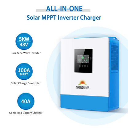 SunGoldPower 5000W 48V Solar Charger Inverter