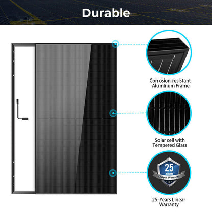 SunGoldPower 500W Mono Black Perc Solar Panel (32 Panels)