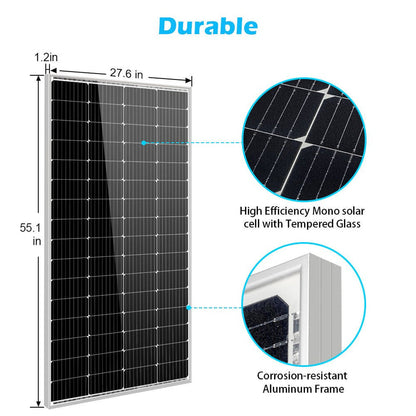 SunGoldPower 200 Watt Monocrystalline Solar Panel