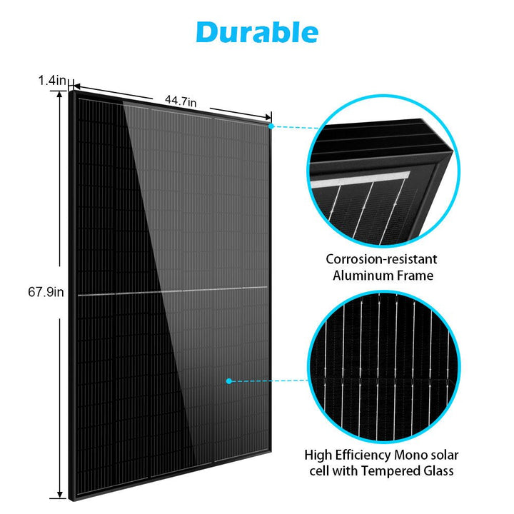 SunGoldPower 415W Mono Black Perc Solar Panel (32 Panels)