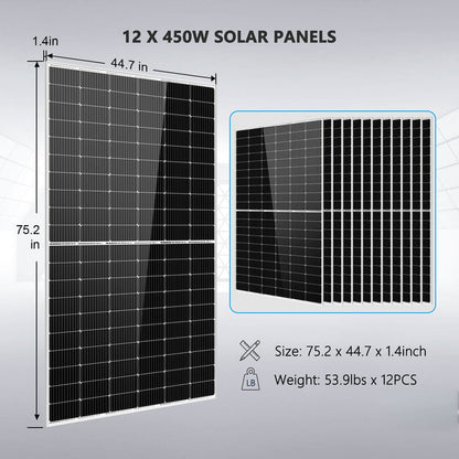 SunGoldPower 10kW Off Grid Solar with 20kWh LifePO4 Battery