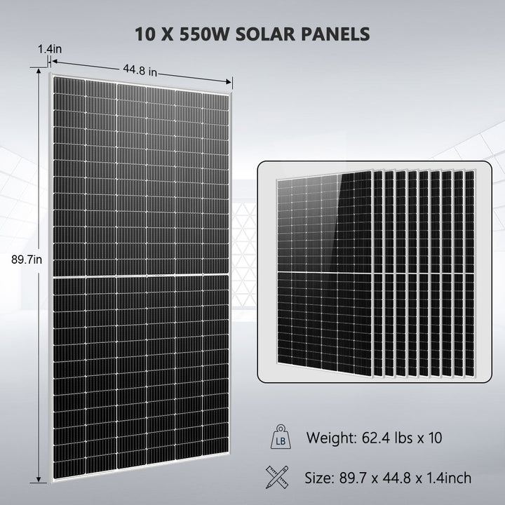 SunGoldPower 10kw Off Grid Solar Kit with 20kwh LifePO4 Battery