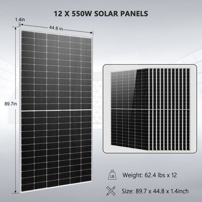 SunGoldPower 10kw Off Grid Solar Kit with 25.6Kwh LifeP04