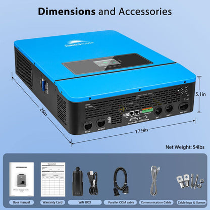 SunGoldPower 10KW 48V Split Phase Solar Inverter