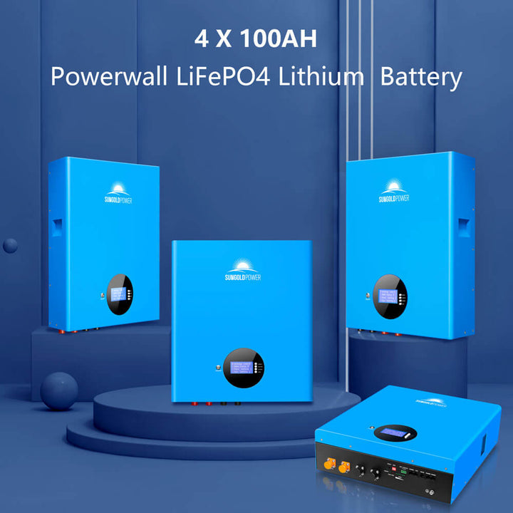 SunGoldPower 10kw Off Grid Solar Kit with 20kwh LifePO4 Battery