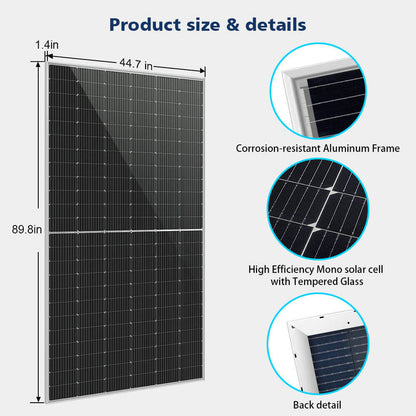 SunGoldPower 560 Watt Bifacial PERC Solar Panel