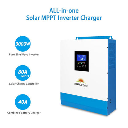 SunGoldPower 3000W 24V Solar Inverter Charger