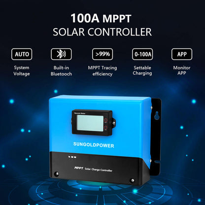 SunGoldPower Off-Grid Solar Kit 12000W 48VDC 120V/240V LifePo4 20.48KWH Lithium Battery 12 X 415 Watts Solar Panels SGR-12K20E