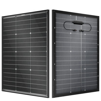 BougeRV 16BB N-Type 12V/24V 100 Watt Bifacial Solar Panel