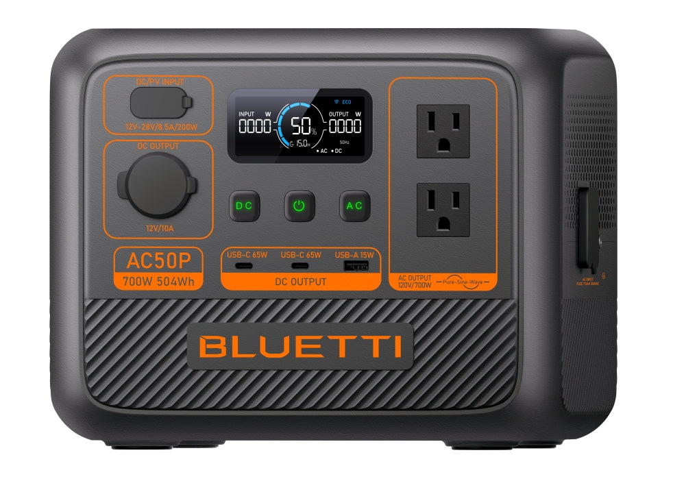 Bluetti AC50P Portable Power Station | 500Wh Solar Generator