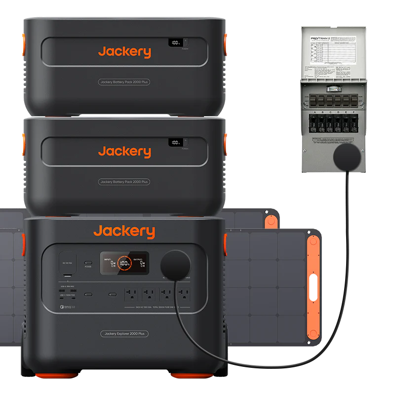 Jackery Solar Generator 2000 Plus Kit (6kWh) + SolarSaga 200W x 2