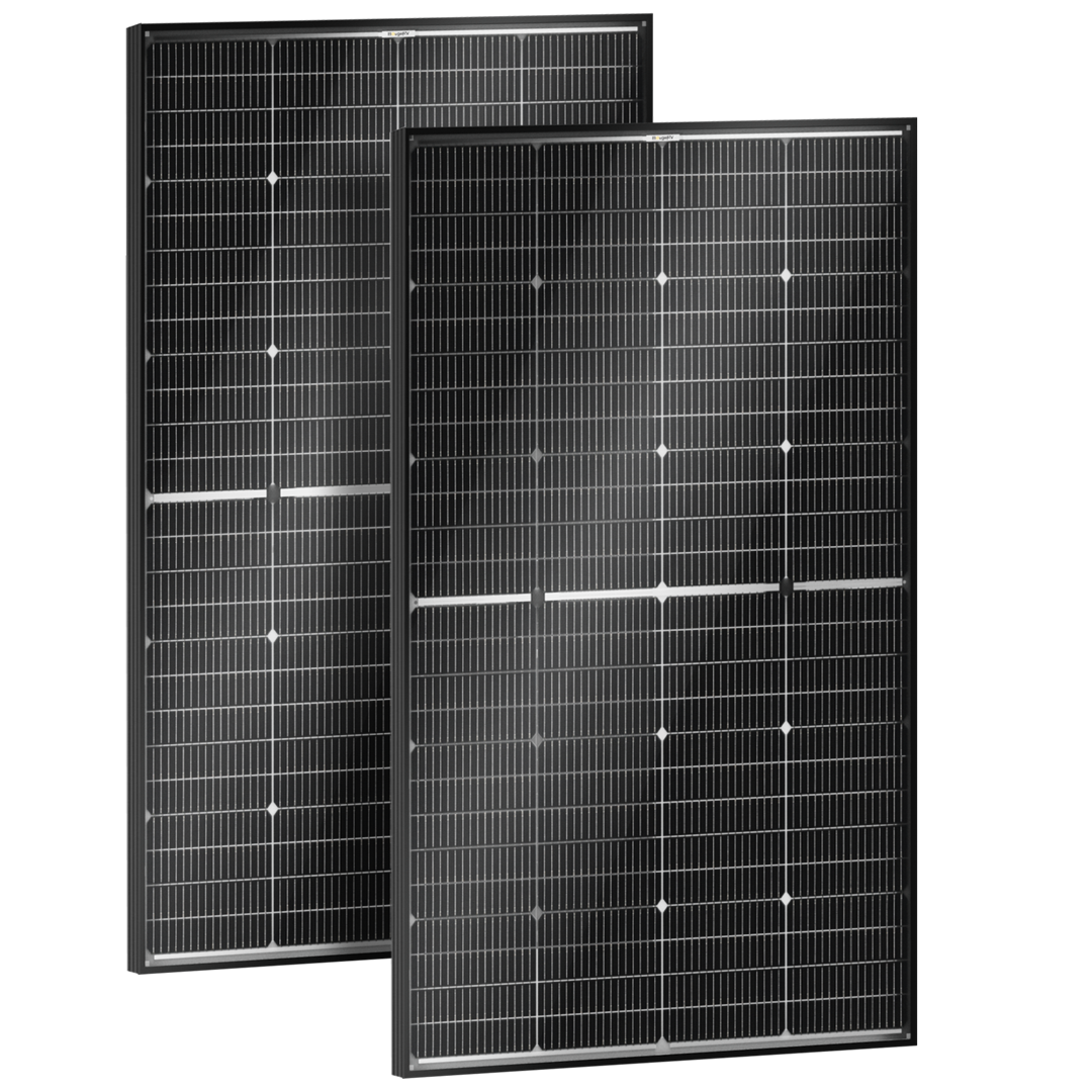 BougeRV 16BB N-Type 12V/24V 200 Watt Bifacial Solar Panel