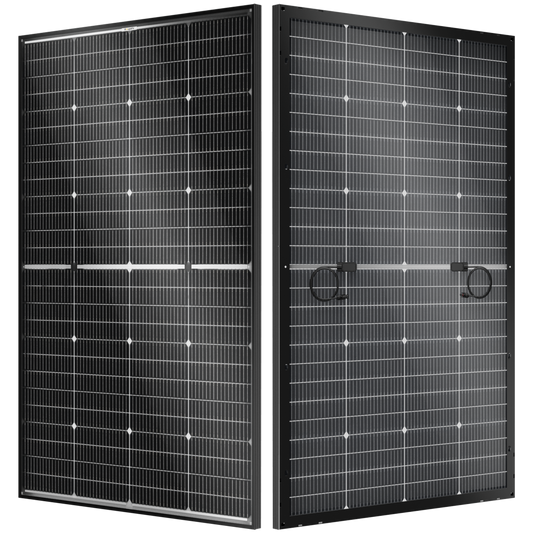 BougeRV 16BB N-Type 12V/24V 200 Watt Bifacial Solar Panel