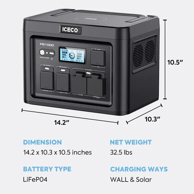 ICECO PB1000 Portable Power Station