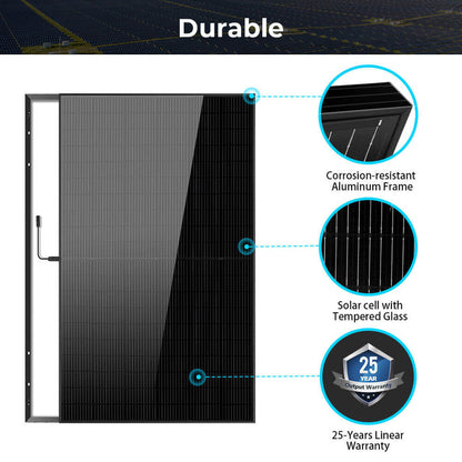 SunGoldPower 440W Mono Black Perc Solar Panel(32 Panels)