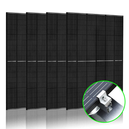 Nature's Generator 410 Watt Monocrystalline Solar Panel (4 Pack) w/Mounting Rack