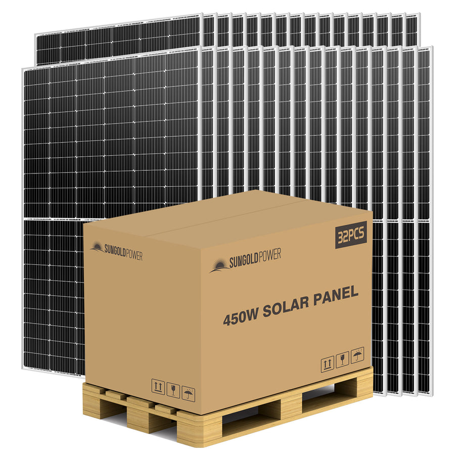 SunGoldPower 450W Mono Perc Solar Panel (32 Panels)