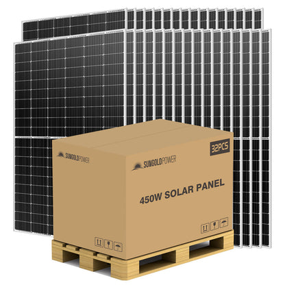 SunGoldPower 450W Mono Perc Solar Panel (32 Panels)