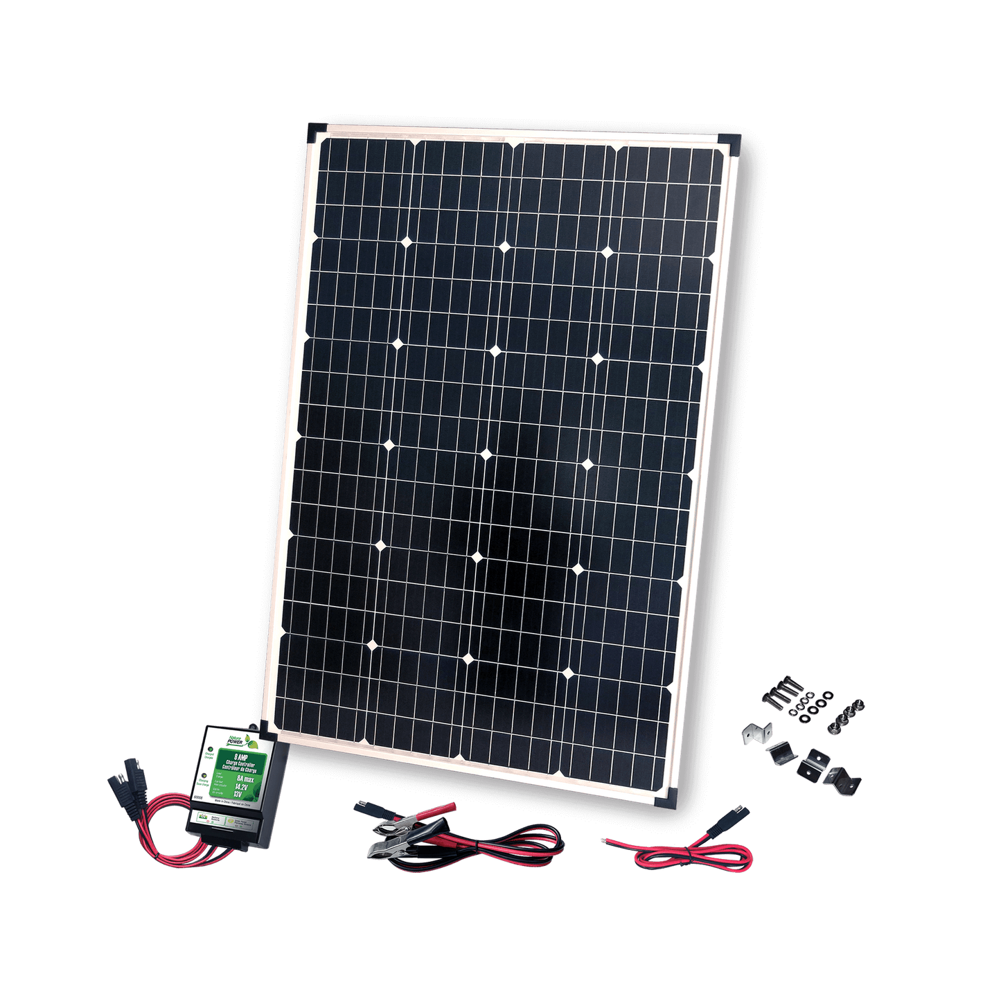 Nature Power 110 Watt Solar Panel with 8 Amp Charge Controller