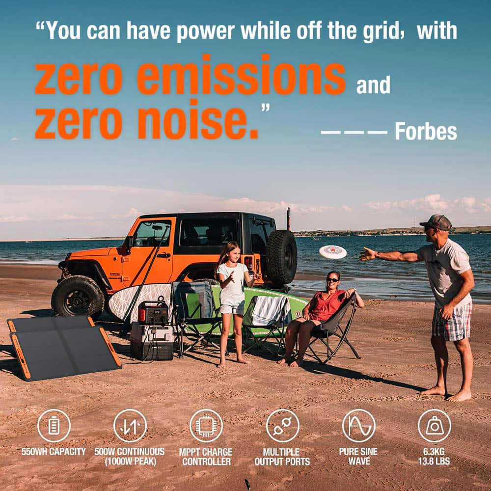 Jackery 550Wh portable power station for outdoors