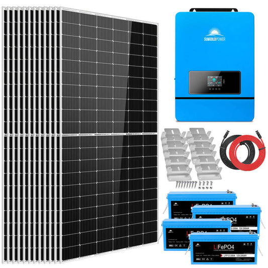 SunGoldPower Complete off Grid Solar Kit SGK-8MAX