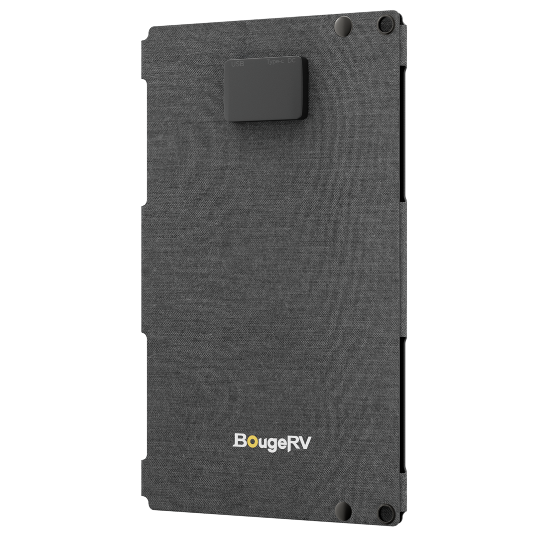 BougeRV 50W Fiberglass Flexible Portable Solar Panel