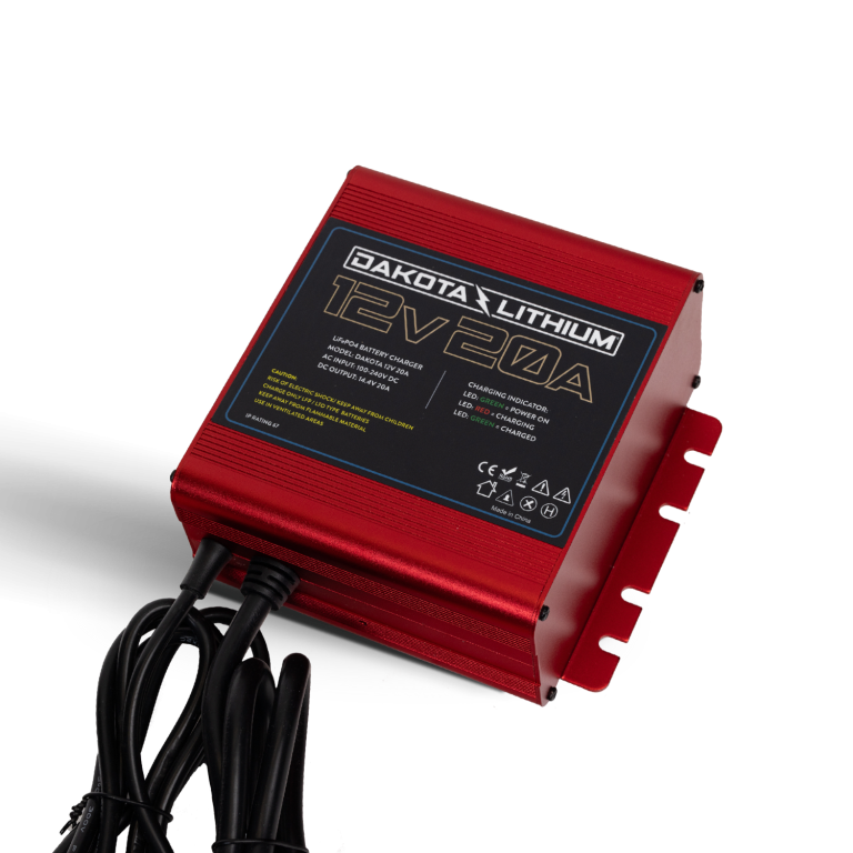 Dakota Lithium Ultra Fast 12V 20A Waterproof Lithium LiFePO4 Onboard Battery Charger