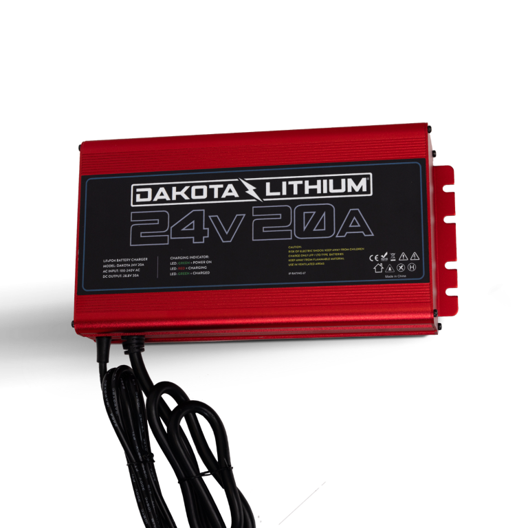 Dakota Lithium Ultra Fast 24V 20A Waterproof Dakota Lithium LiFePO4 Onboard Battery Charger