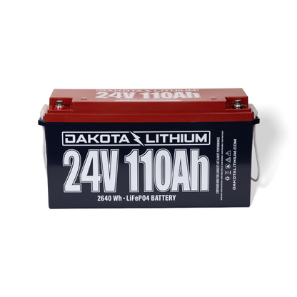 Dakota Lithium 24v 110Ah Deep Cycle LiFePO4 Single Battery