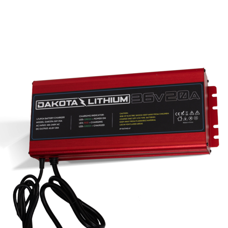 Dakota Lithium Ultra Fast 36V 20A Waterproof Dakota Lithium LiFePO4 Onboard Battery Charger