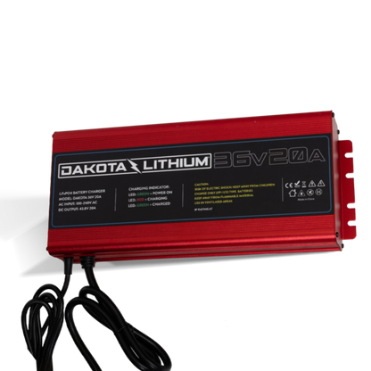 Dakota Lithium Ultra Fast 36V 20A Waterproof Dakota Lithium LiFePO4 Onboard Battery Charger