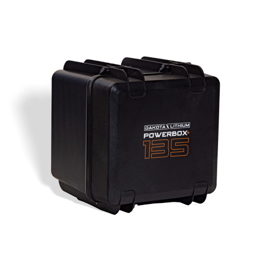 Dakota Lithium Powerbox+ 135 Waterproof Solar Generator, 12V 135Ah DL+ 1,000CCA Battery Included