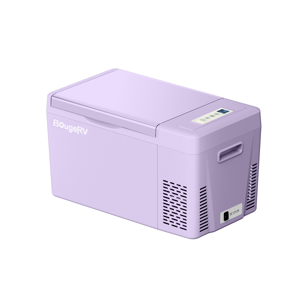 BougeRV 12V 23 Quart Colorful Purple Portable Mini Fridge