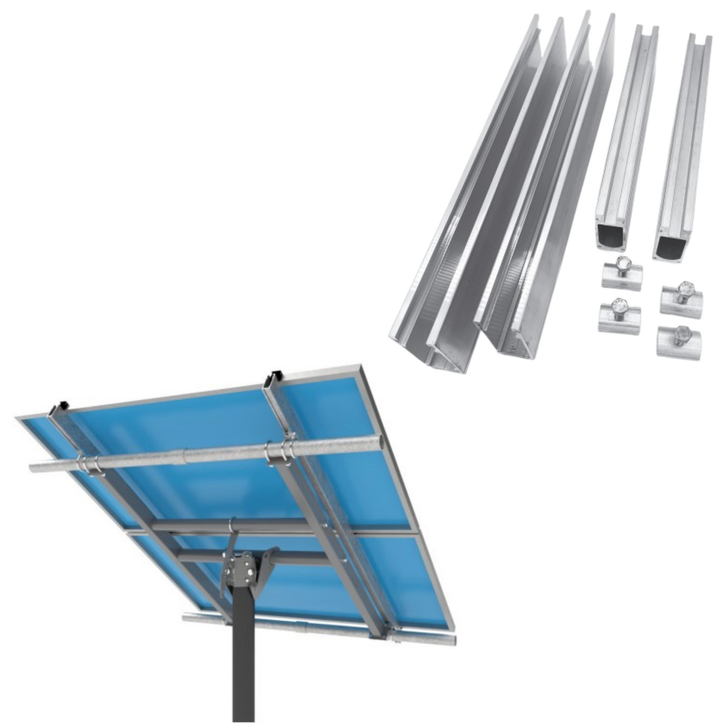 Tamarack Solar 2 Module Pole Top Mount