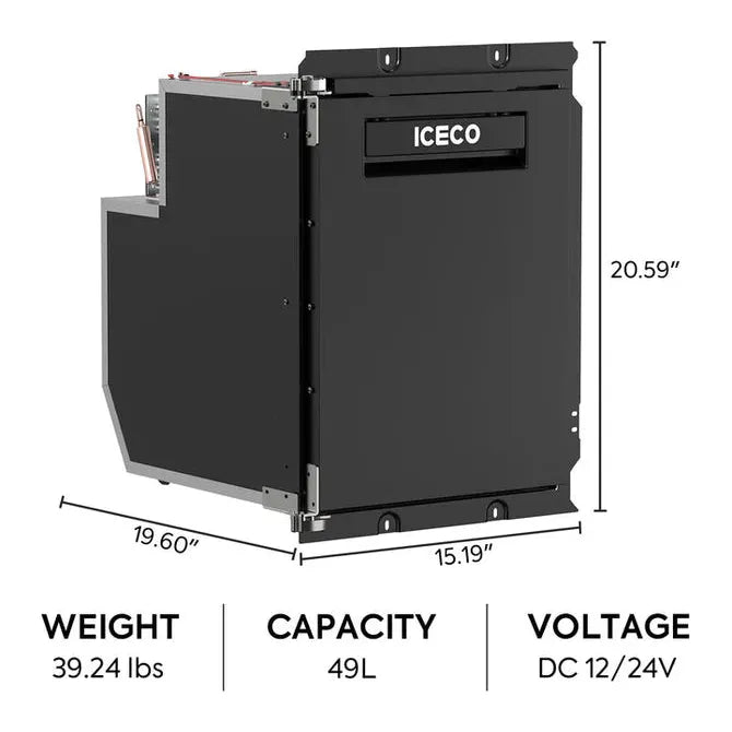 ICECO BF49 Truck Freezer - 12v DC Power | 49 LT