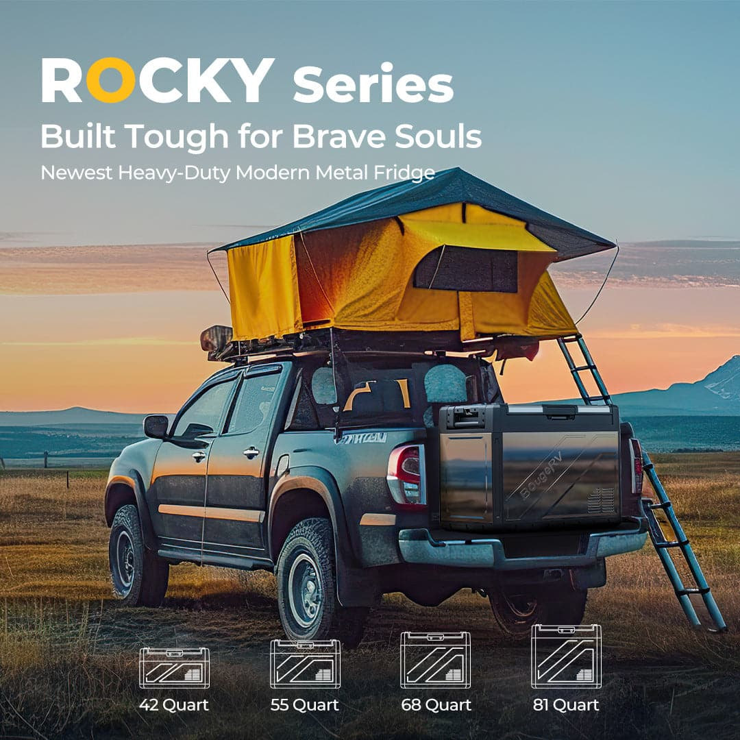 BougeRV Rocky 41QT Dual Zone 12V Portable Fridge